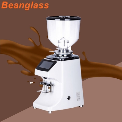 83mmの平らなぎざぎざのコーヒー ミラー白い電気エスプレッソの粉砕機