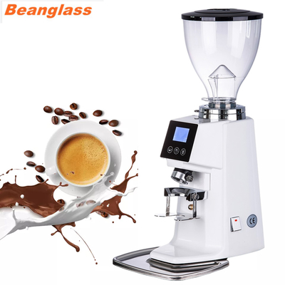アルミ合金のespressのコーヒー豆挽器64mmの平らなぎざぎざは粉砕機をtochscreen