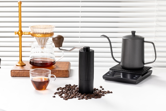 ミニポータブル手動ハンドコーヒーグラインダーステンレススチールバリ450g