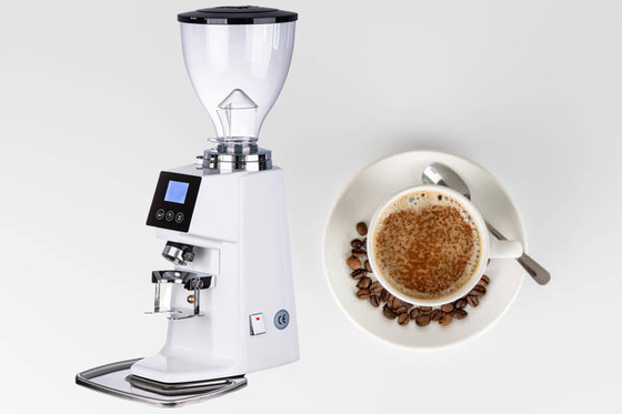 世帯のための半自動平らなぎざぎざのDoserlessのコーヒー豆挽器 アルミニウム ボディ