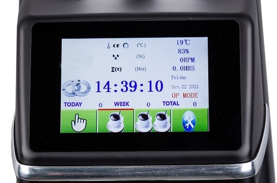 1500rpmタッチ画面のコーヒー豆挽器の温度モニタリングの表示コーヒー製造所の粉砕機